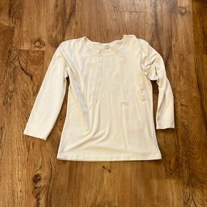 Only hearts NYC stretch white 3/4 sleeve medium shirt minimalist core clean girl